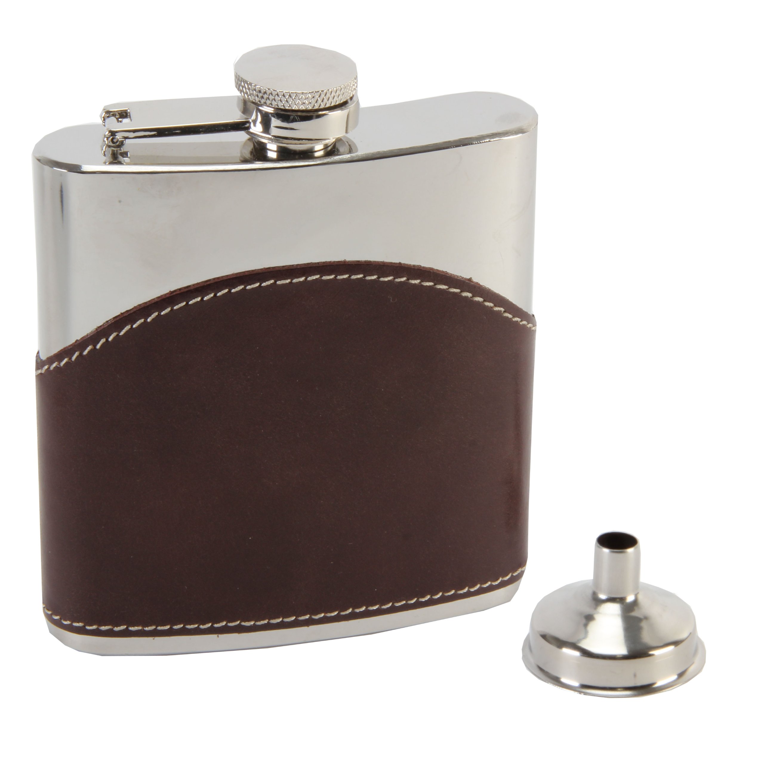 Harvey Makin HM490 Hip Flask with Funnel 6oz