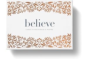Compendium Believe Boxed Note Card Set: Cards to Encourage & Inspire — 12 blank cards (3 each of 4 designs) with printed enve