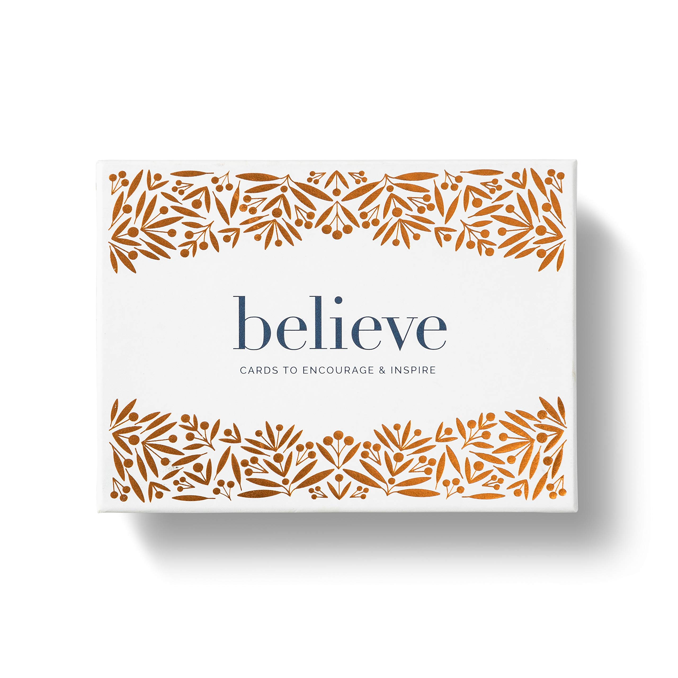 Believe Boxed Note Card Set: Cards to Encourage & Inspire — 12 Blank Cards (3 Each of 4 Designs) with Printed envelopes