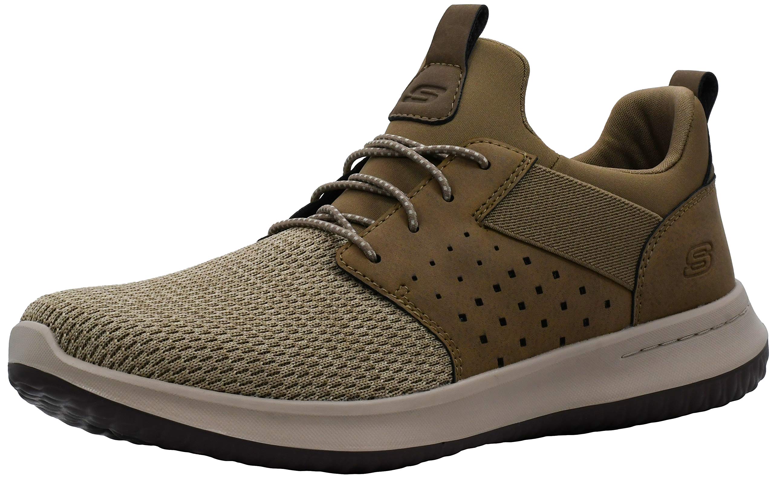 Skechers Men's Classic Fit Delson-Camben Khaki Sneaker 11.5 W US Image