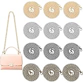 12 Pack Purse Chain Replacement DIY Shoulder Cross Body Bag Chains for Wallet, Handbag, Metal Hand Bag, Four Colors(47 Inch/pcs)