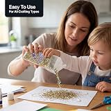 Hemway Glitter Shaker Gold Silver Holographic 130g Extra Chunky Craft Glitter view 3