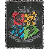 Northwest Harry Potter Woven Jacquard Throw Blanket, 46" x 60", Heraldry and Hype