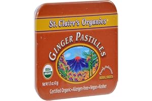 ST. CLAIRE'S ORGANICS St Claire's Organics Ginger Pastilles Herbal Sweets, 1.5 Ounce