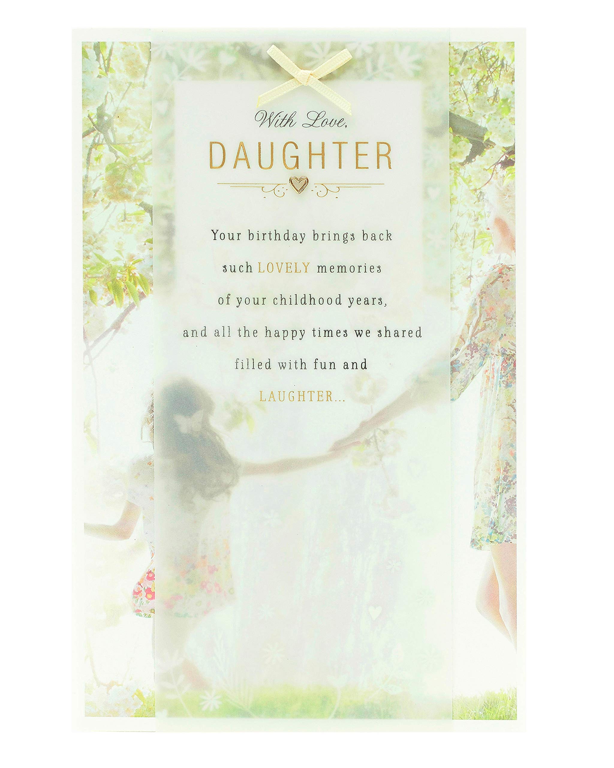 Gibson - Daughter and Memories of Your Childhood Years - Exquisite Birthday Card