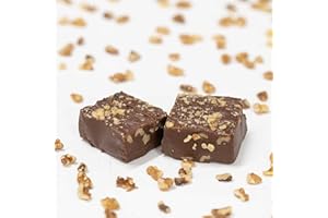 VALLEY FUDGE & CANDY Valley Fudge, Chocolate Walnut, Fresh Artisan Fudge, Real Butter, Gourmet Candy, Half Pound Package