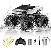Amphibious Remote Control Car, 1:18 Monster Truck Toys for boys RC Cars, 2.4 GHz Waterproof Cyber RC Trucks, 4WD All Terrain 