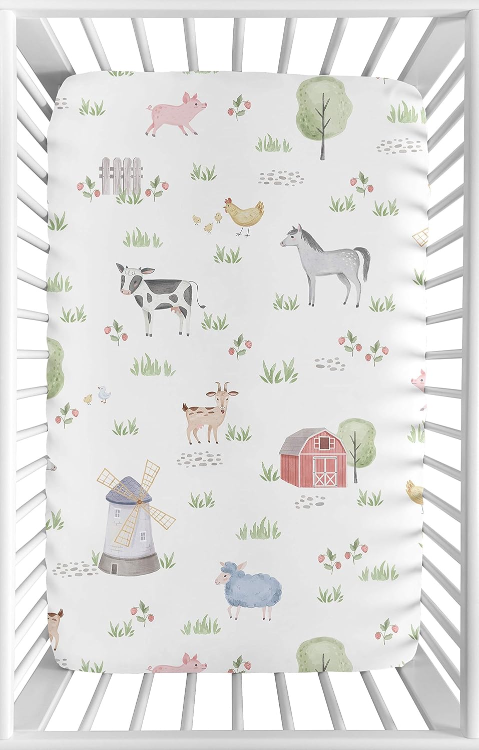 mini crib sheets size