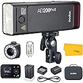 GODOX AD200 Pro II AD200ProII Flash Strobe, 2.4G TTL Pocket Flash Light, 200W HSS 1/8000s 2900mAh Battery, Bi-Color Versatile