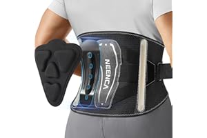 NEENCA Back Brace for Lower Back Pain with Bionic Support System, Adjustable Lumbar Support Belt for Women & Men with Lumbar 
