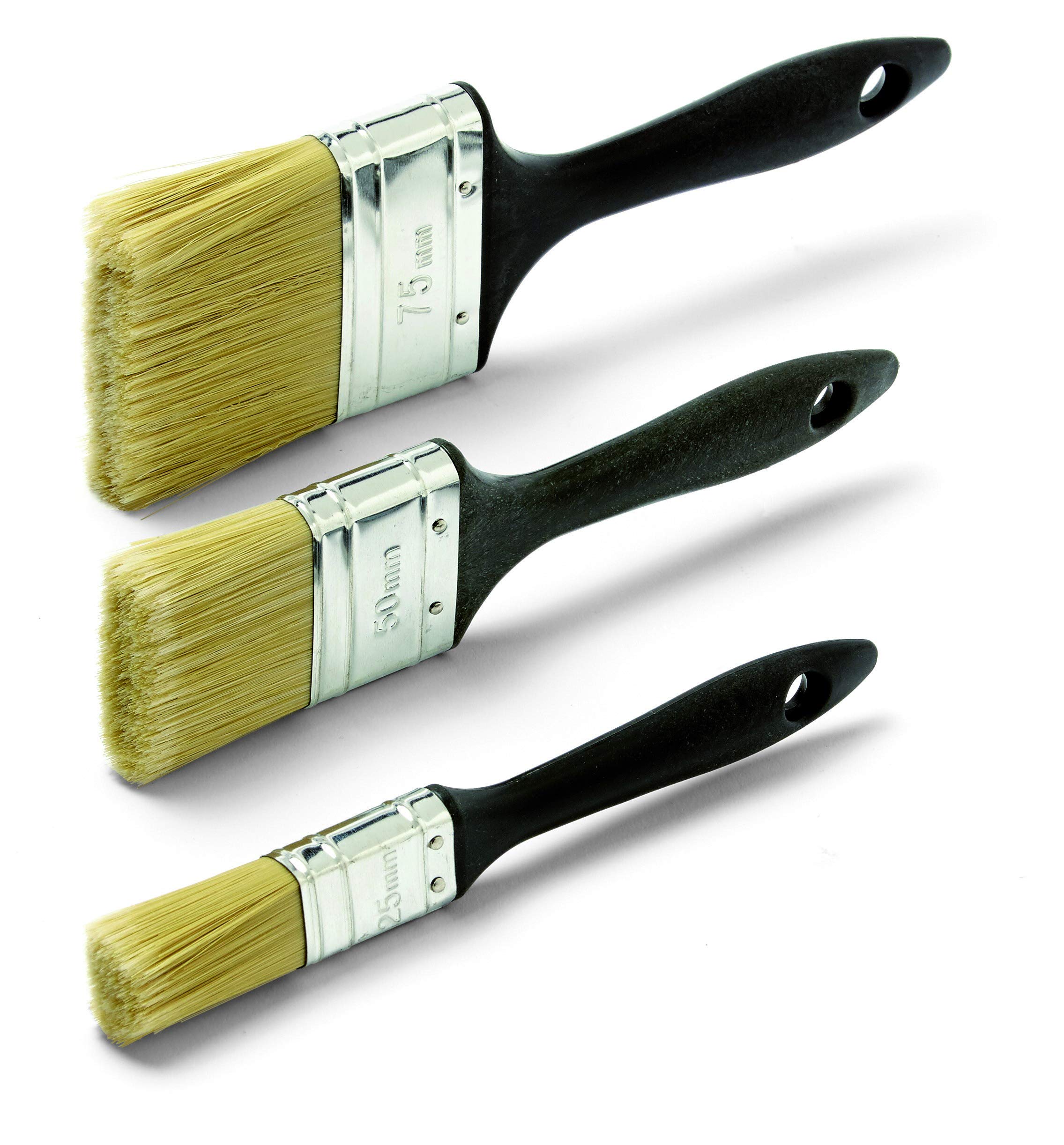 Yes Brush Set M 3-Piece Flat Brush 25, 50 and 75 mm, 70397