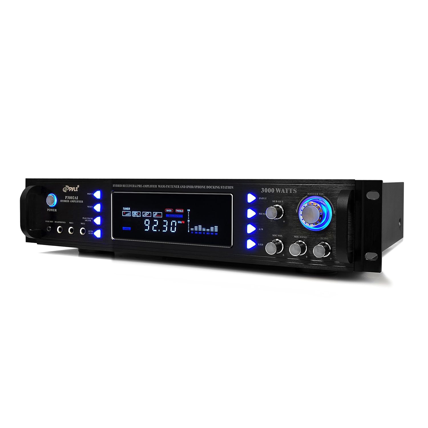 Amazon.com: Pyle P3002AI 3000-Watt Hybrid Receiver and Pre-Amplifier with  AM-FM Tuner/iPod Docking Station: Home Audio & Theater
