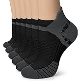 Iseasoo Copper Ankle Compression Socks - Low Cut Arch Support Socks for Men & Women, Running, Nurses, Plantar Fasciitis Socks