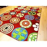 Turquoise and red rug