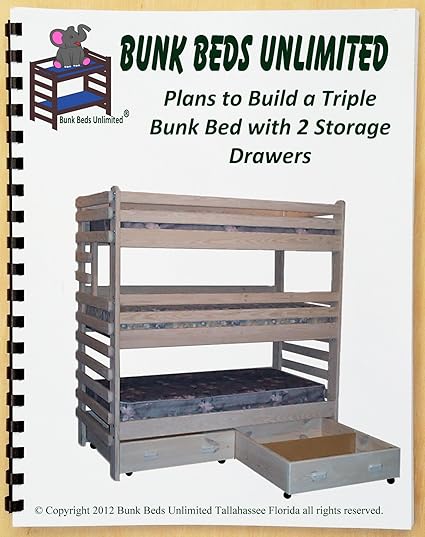 Triple Bunk Diy Woodworking Plan To Build Your Own Extra Tall With