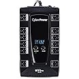 CyberPower AVRG900LCD Intelligent LCD UPS System, 900VA/480W, 12 Outlets, AVR, Compact