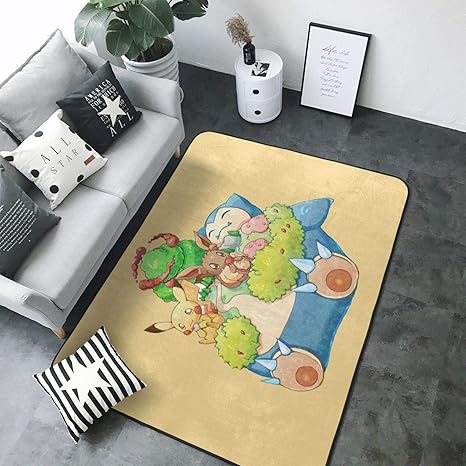 Amazon Co Jp カーペット カビゴン ポケモン 3 ラグ 洗える 北欧 豪華である家庭用カーペット抗菌 防臭 滑り止め マット 絨毯 サイズ 148 3 ホーム キッチン