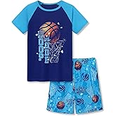 Topgal Boys Girls Pajamas Summer Jammies Short Sleeves Matching 2 Piece Set Trendy PJS for Little & Big Kids Size 6-18