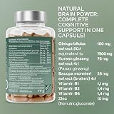 AAVALABS Ginkgo Biloba 7500mg High Strength 180 capsules Vita B6 B1 B2 Zinc view 6