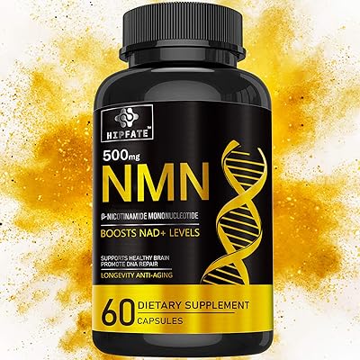 Suplemento NMN de 500MG, C&aacute;psulas de mononucle&oacute;tidos de nicotinamida para reparaci&oacute;n celular antienvejecimiento y metabolismo energ&eacute;tico 60 c&aacute;psulas aumentan naturalmente los niveles de NAD + 1000MG por d&iacute;a