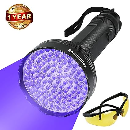 UV Black Light Flashlight, Super Bright 100 LED #1 Best Pet Dog Cat Urine Detector light Flashlight for Pet Urine Stains, UV Blacklight Flashlight ...