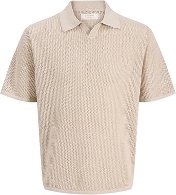 Jorcassis Knit Twisted Split Neck Polo