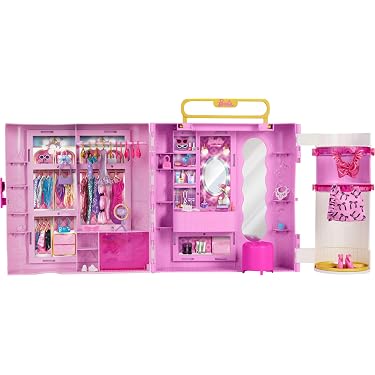 Bonita casa de muñecas, juego de casa de muñecas de doble cara con luz, muñecas, toboganes y accesorios de muebles, regalo de casa de juegos para niños pequeños para niñas y niños