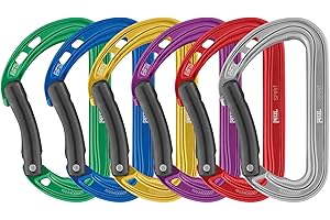 Petzl, Pack 6 Spirit Bent, Pack of 6 Spirit Bent gate carabiners
