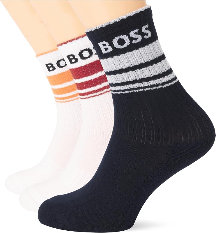3p QS Rib Stripe CC 10259874 0 Chaussettes Courtes, 966Open Miscellaneous, 43-46 Hommes