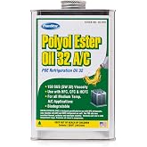 ComStar Polyol Ester Oil 32/150 SUS 1 qt POE for A/C &amp; Refrigeration System | High Performance Oil for HFO, HFC &amp; HCFC Refrigerants, For all Medium to Low Temp. A/C Applications, Bio-Safe, Made in USA