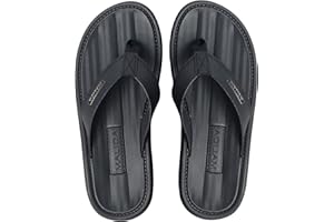 MALIDA Mens Flip Flops Non-Slip Bathroom Shower Shoes Waterproof Cushion foam Indoor and Outdoor Thong Sandals