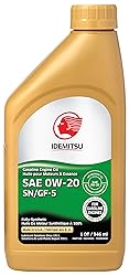 Idemitsu Full Synthetic 0W-20 Engine Oil SN/GF-5-1QT