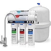 FS-TFC 5-Stage Reverse Osmosis Water Filtration System 100GPD Fast Flow Plus Extra 4 Filter for Free (FS-RO-100G-A)