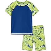 UMELOK Boys' Rash Guard Swim Sets Swimsuit