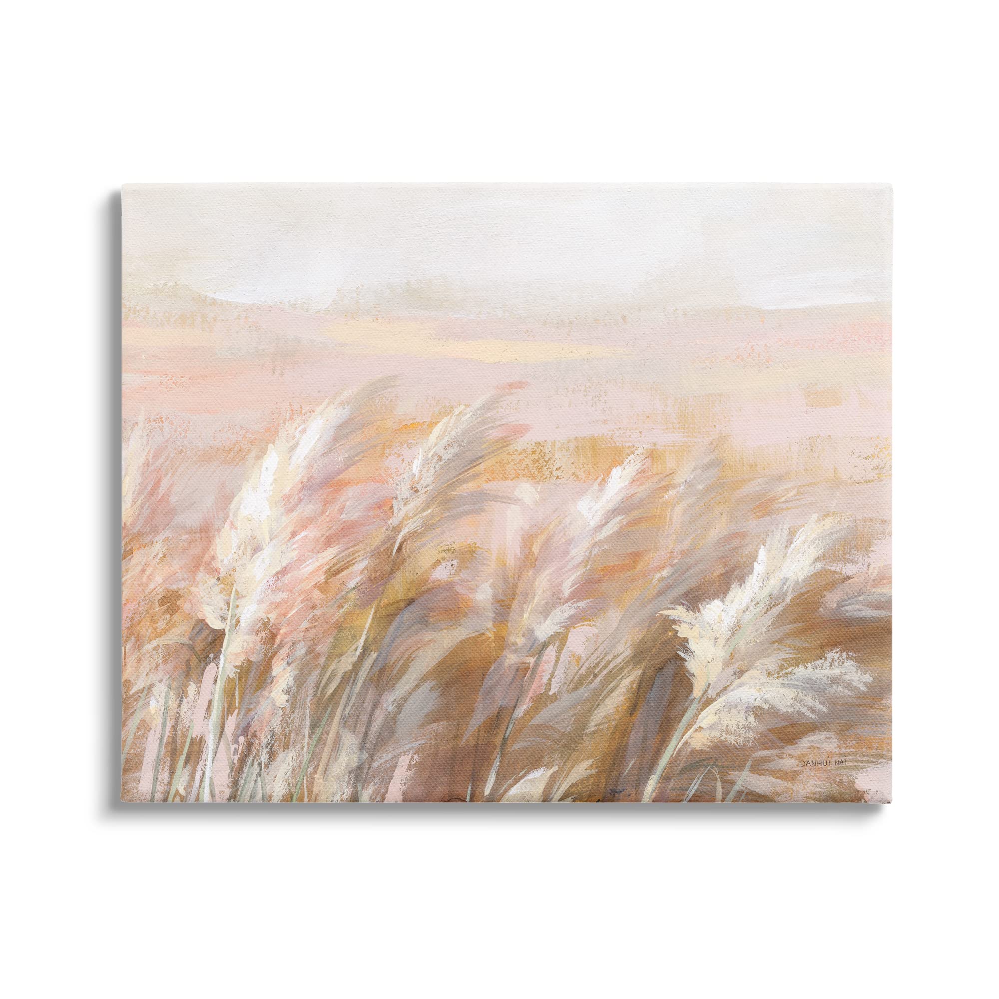 Photo 1 of **FRAME IS DAMAGED**Stupell Industries Beige Breezy Prairie Grasses Canvas Wall Art, Design by Danhui Nai
