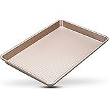 Warp-Resistant Nonstick Jelly Roll Baking Pan - 10 x 15 Jelly Roll Baking Sheet Pan - Perfect Cookie Sheet For Baking and Roa