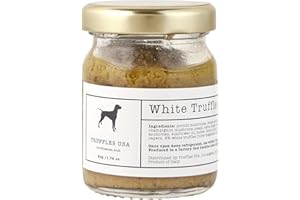 TRUFFLES USA White Truffle Sauce 1.76 oz (50g) - Imported from Italy - Specialty Food Truffle Sauce