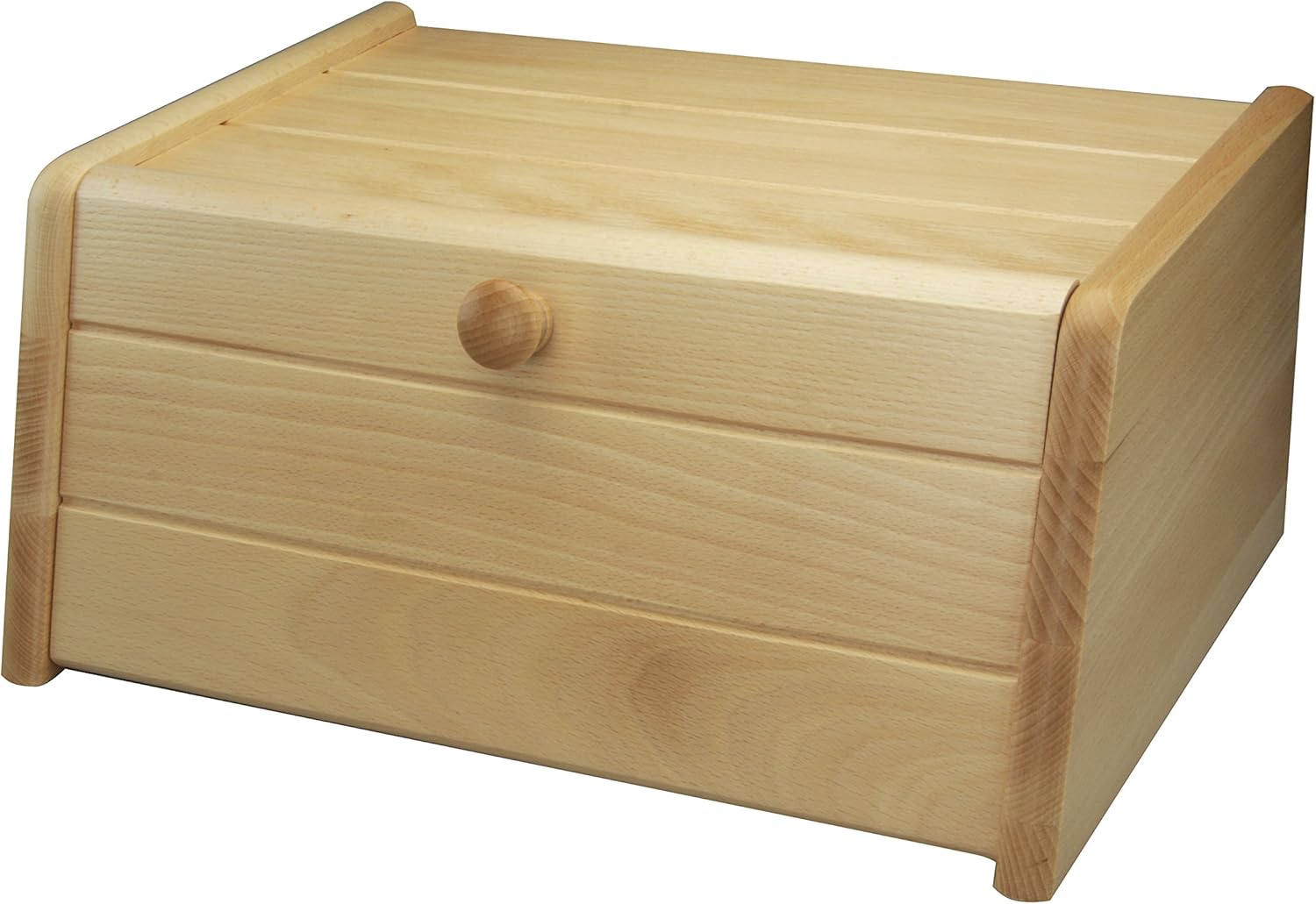 Apollo 40 Cm Beech Wood Drop Front Bread Bin Amazon Co Uk