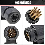 Red Wolf 13 Pin Trailer Socket Adaptor 12V DC Waterproof Caravans RV view 5