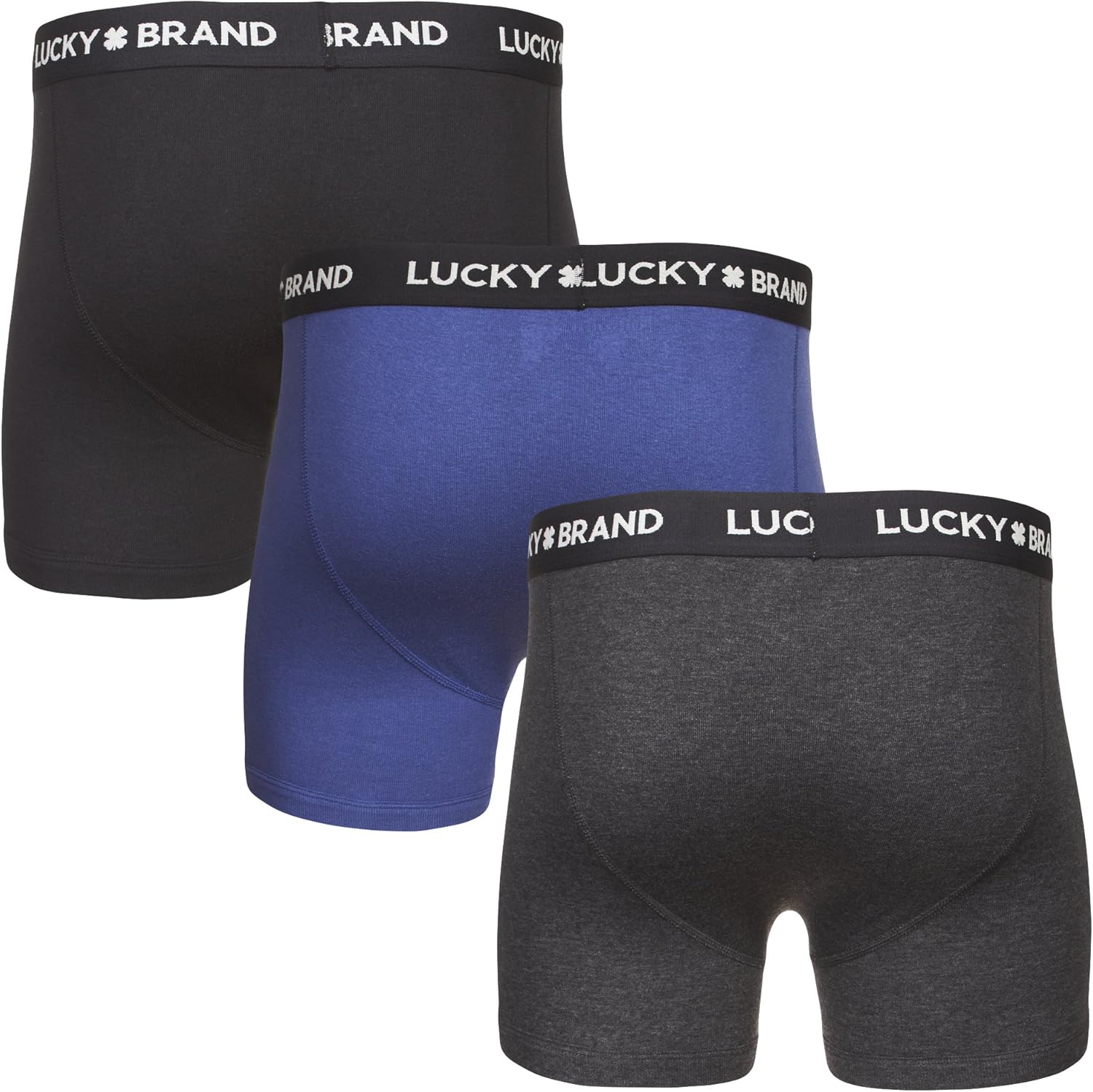 Lucky Brand Men's Cotton Boxer Briefs Underwear with Functional Fly (3 Pack) at  Men’s Clothing store