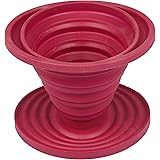 Kuissential SlickDrip- Collapsible, Reusable Silicone Coffee Dripper- Filter Cone- Easy Manual Coffee Brew Maker- Makes 1 to 