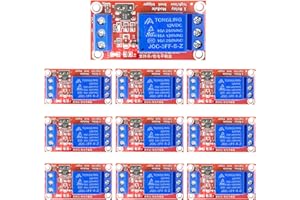 CenryKay 12V 1 Channel Relay Module，10PCS Optocoupler Isolation Support High and Low Level Trigger