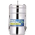 WG inc Lunch Box For Adults Stainless steel Indian Tiffin Large Bento box Four Compartment For Adults Work/Office/Camping- Dishwasher safe (4 Tier)