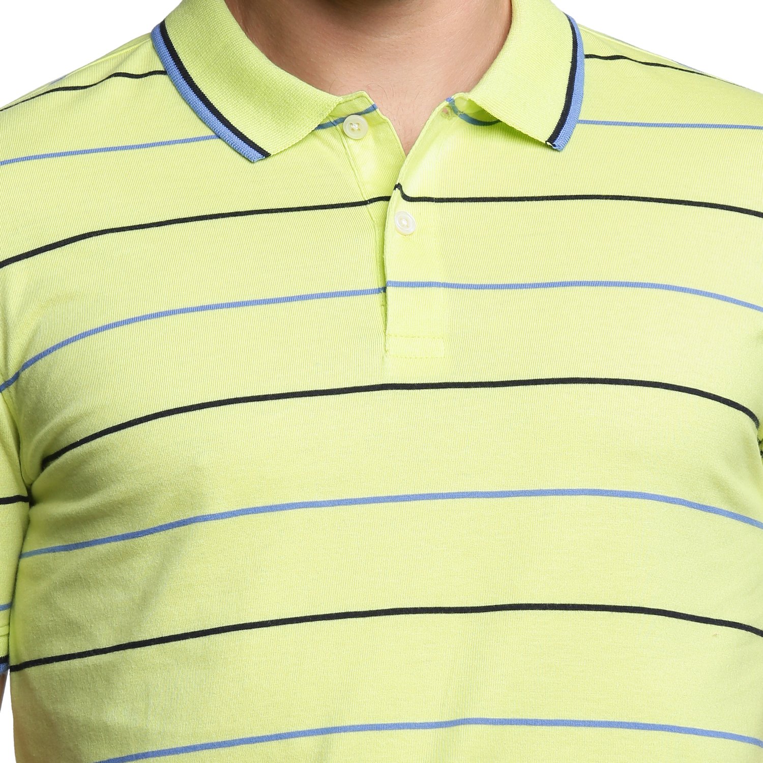 spiritus by pantaloons men's striped regular fit polo
