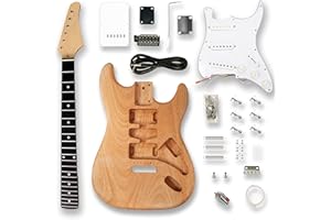 BexGears DIY Electric Guitar Kits, okoume Body maple neck & composite ebony fingerboard