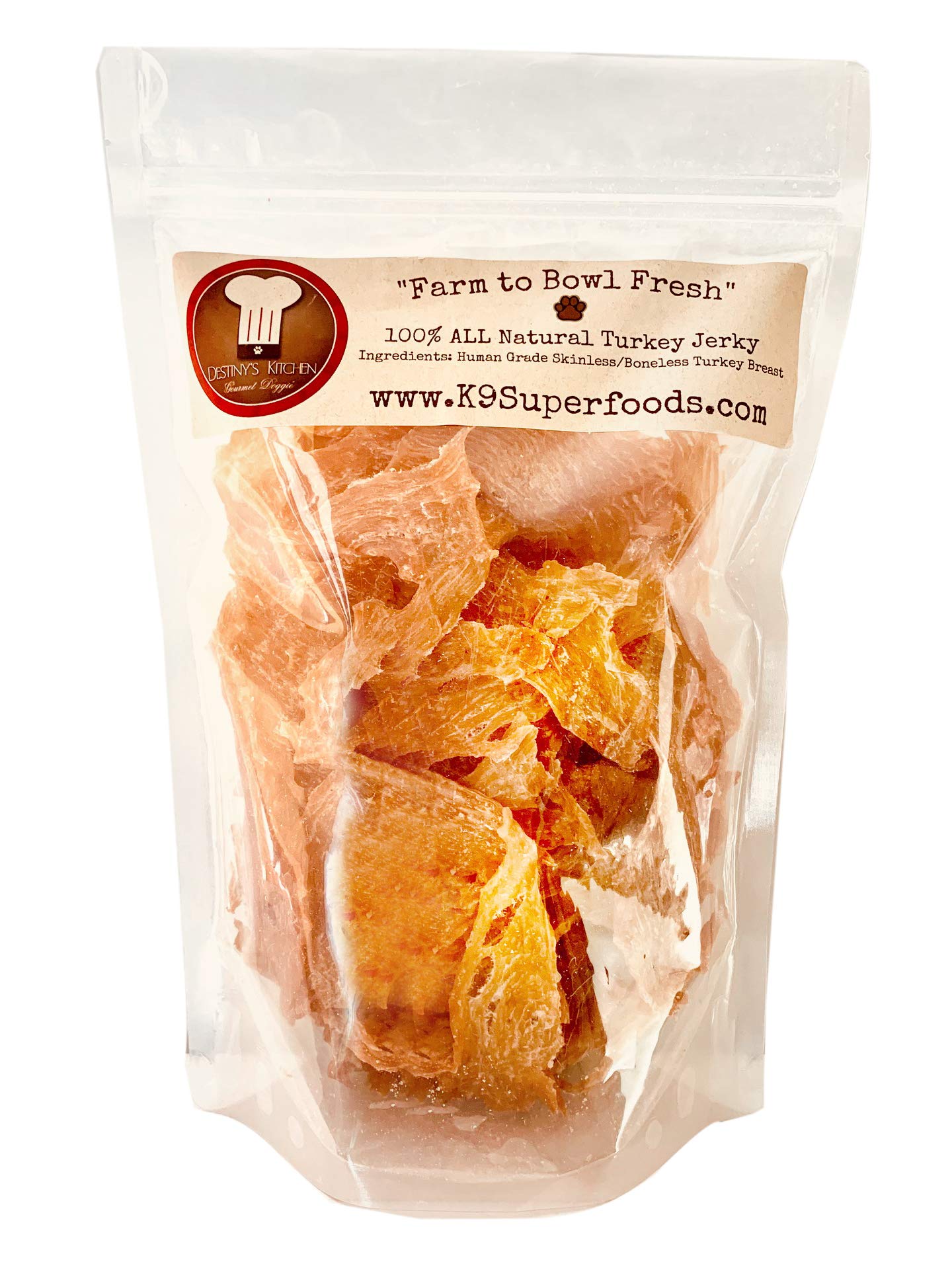 K9 Super Foods Fresh Human Grade All Natural USDA Premium Chicken Breast Skinless Boneless Jerky Tre