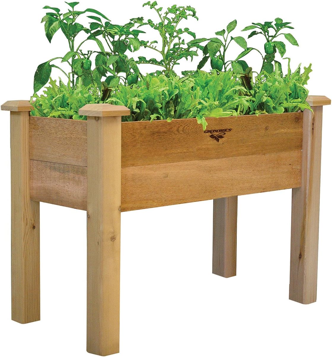 Gronomics Rustic Elevated Garden Bed, 18 by 34 by 32"