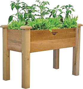 Gronomics Rustic Elevated Garden Bed, 18 by 34 by 32"