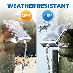 POWOXI 6V Solar Panel for Deer Feeder: 1.5W