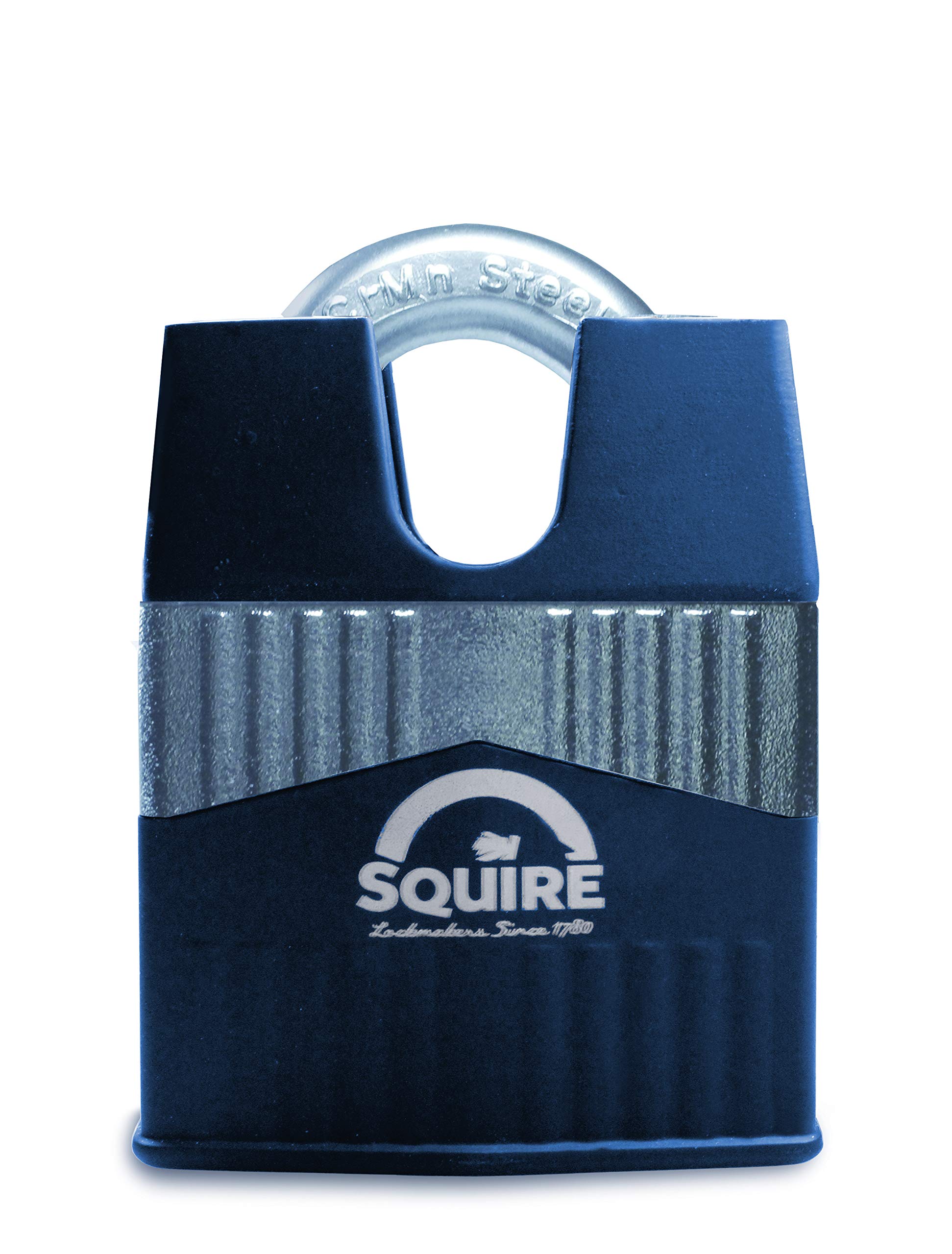 Henry Squire Warrior High-Security Closed Shackle 5 Pin Cylinder Padlock, 55 mm (Length) x 34 mm ((Width))